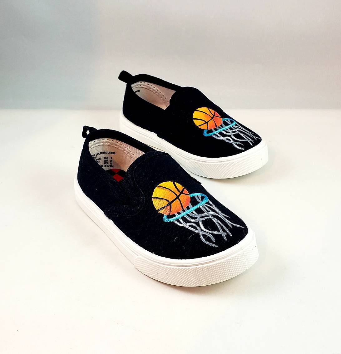 custom painted basketball shoes