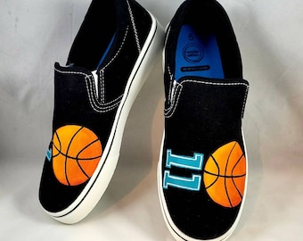custom painted basketball shoes