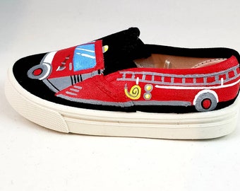 converse fire truck shoes