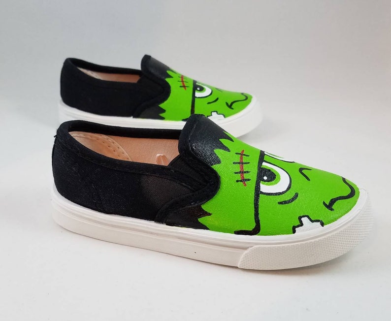 Hand PAINTED FRANKENSTEIN SHOES Halloween shoes baby/ | Etsy