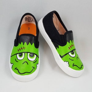 child and women/'s sizes baby bat shoes toddler Hand PAINTED HALLOWEEN SHOES youth