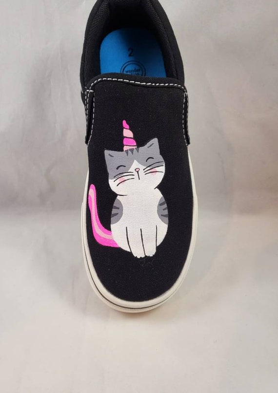 Buy Hand PAINTED CATICORN SHOES Cat Unicorn Shoes Baby Toddler