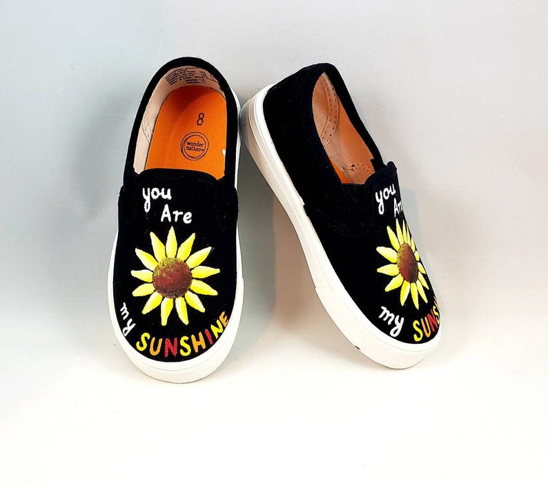sunflower baby shoes