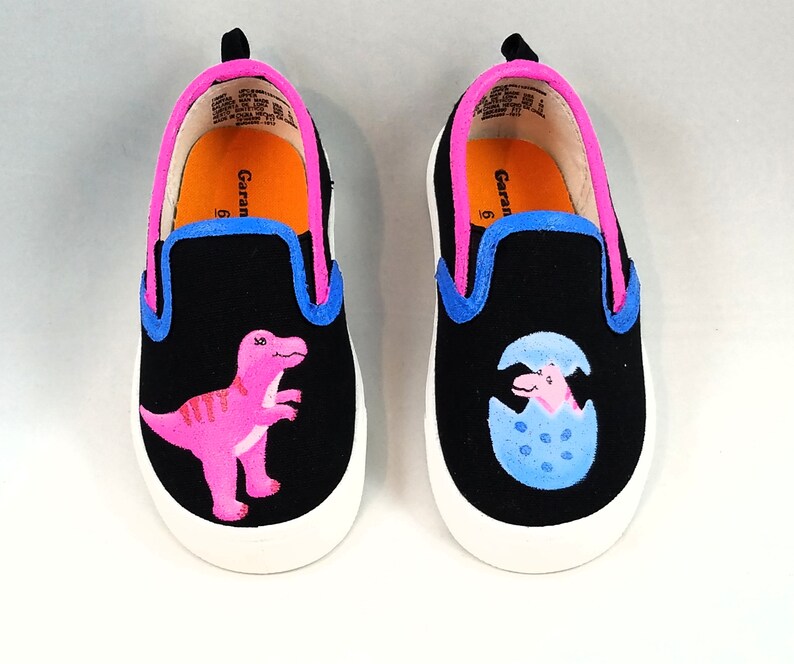 Hand Painted GIRLS DINOSAUR SHOES Baby/toddler Child/youth Etsy