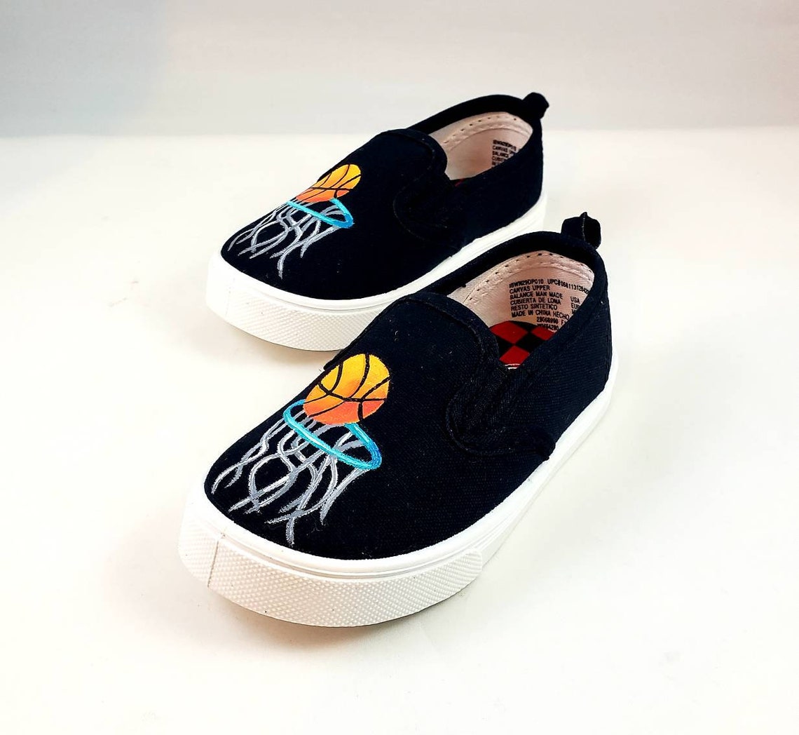 custom painted basketball shoes
