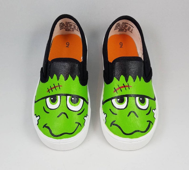 Hand PAINTED FRANKENSTEIN SHOES Halloween Shoes Baby/ Etsy