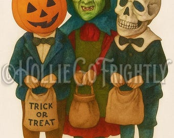 Silver Shamrock Inspired | Halloween III Season of the Witch Vintage Postcard | INSTANT Digital Download Printable