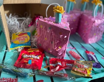 Mini Cake Pinata FILLED with Candy, Birthday Surprise, Birthday gift, belated birthday gift, gift for bestie, tween, candygram, popular gift