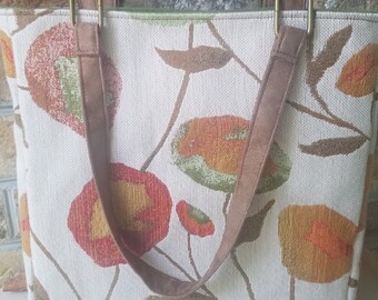 Autumn Poppies Small Carry All Tote