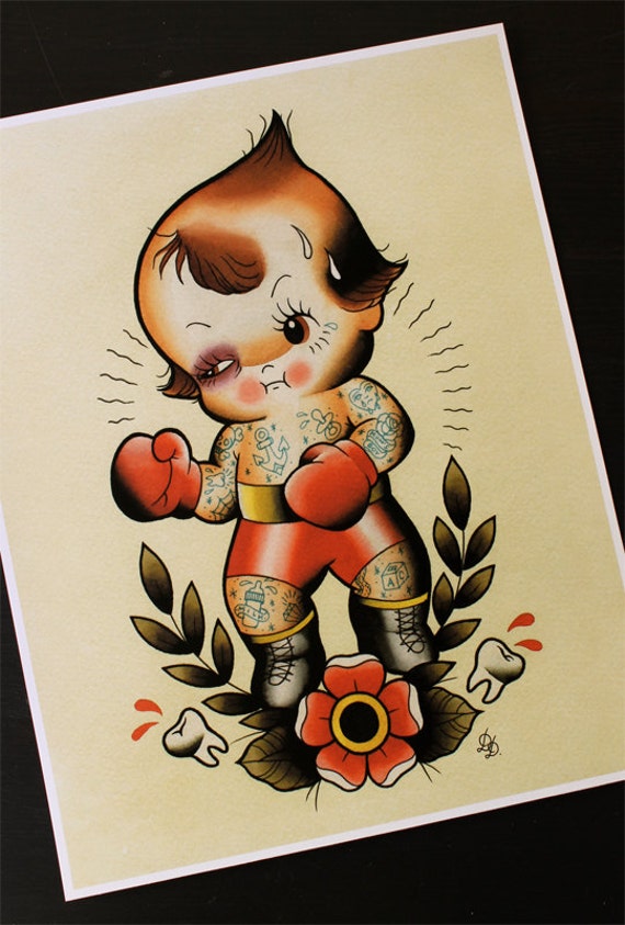 Kewpie Illustration Traditional Tattoo Flash Stock Vector Royalty Free  797275402  Shutterstock