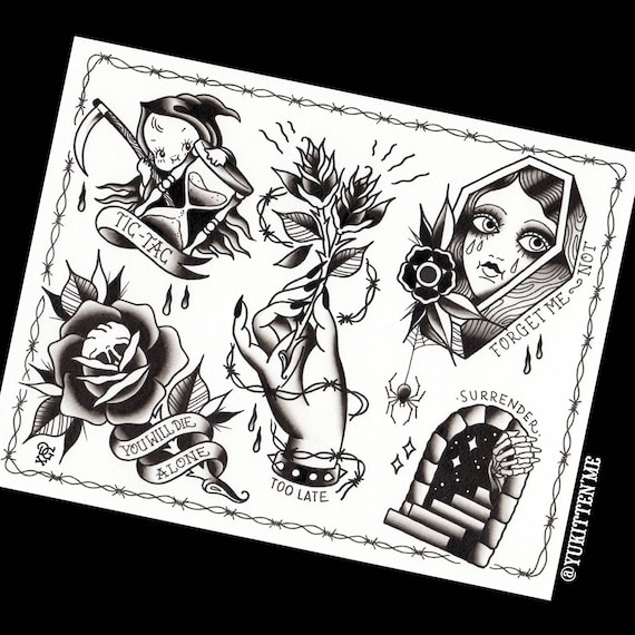 Download Traditional Tattoo Flash Halloween Images