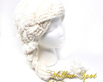 Elsa Crochet Hair Hat