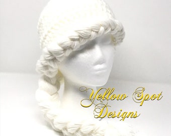 Elsa Crochet Hair Hat