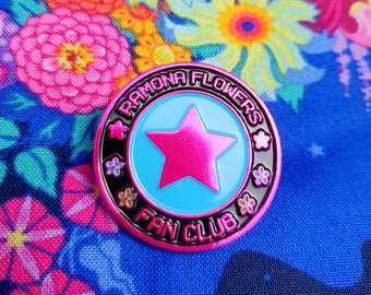 Ramona Flowers Fan Club Enamel Pin