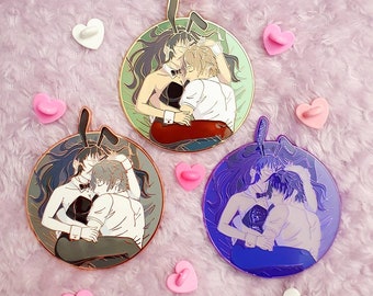 ABSTAND ** Sakuta und Mai-san Emaille Pins Schlingel träumt nicht von Bunny Girl Senpai