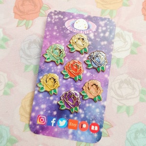 CLEARANCE** Ouran Rose Board Filler Enamel Pins