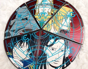 LIQUIDACIÓN** FMA Transmutación Círculo Esmalte Pines a todo color LE50 Fullmetal Alchemist