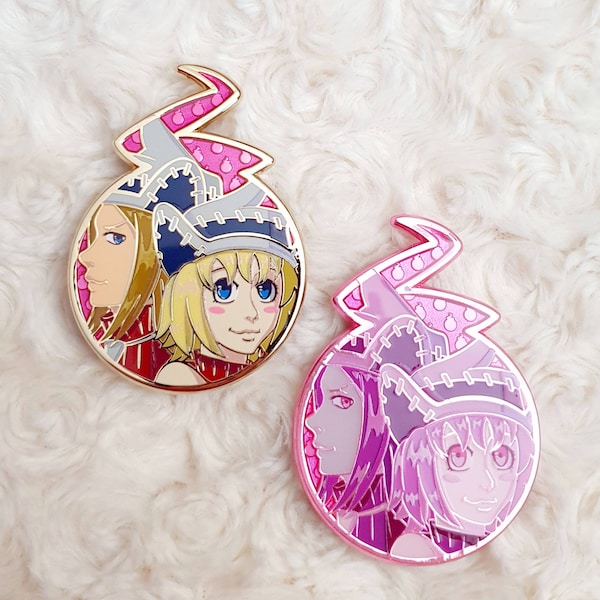 Liz and Patty Thompson Enamel Pin Soul Eater