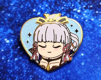 Kamisato Ayaka Enamel Pin Genshin Impact Inazuma Mochis of Teyvat