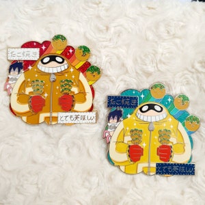 CLEARANCE** Fitgum and Anxious Boy Takoyaki Ad Enamel Pin Hero School