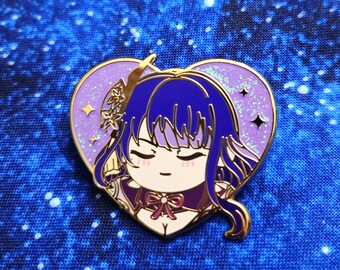 Raiden Ei Enamel Pin Genshin Impact Inazuma Mochis of Teyvat Raiden Shogun