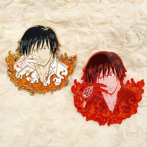 ABSTAND** Flame Alchemist Roy mustang Emaille Pin Fullmetal Alchemist