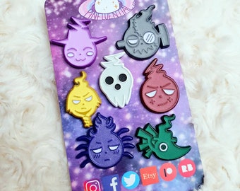 Set 2 - Mini Soul Glow Board Filler Enamel Pin Sets