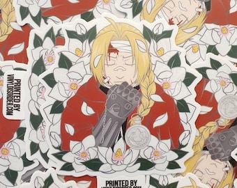 Injured Edward Elric Vinyl Sticker