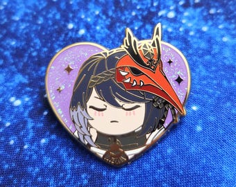 Kujou Sara Enamel Pin Genshin Impact Inazuma Mochis of Teyvat