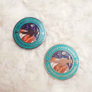 Space Ship Crew Member Enamel Pin Cowboy in Space