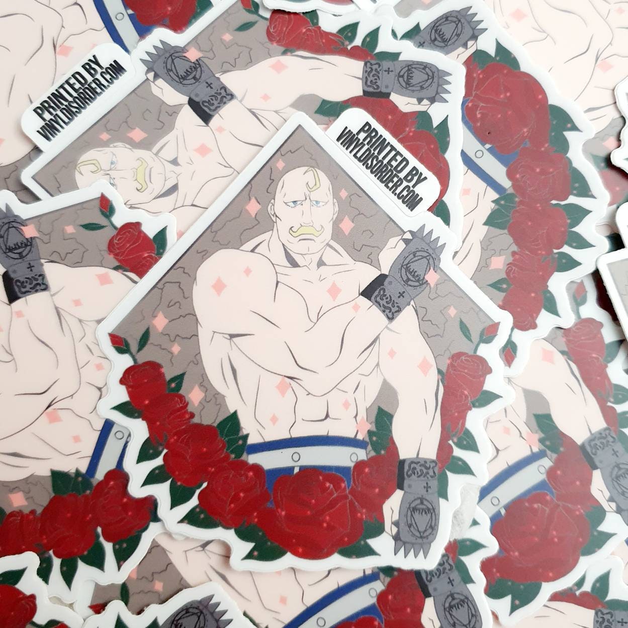 アレックス少佐 ルイ・アームストロング ビニールステッカー 鋼の錬金術師 - Etsy 日本