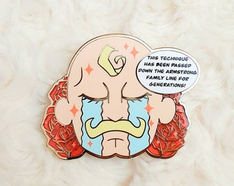 Emotional Major Alex Armstrong Enamel Pin