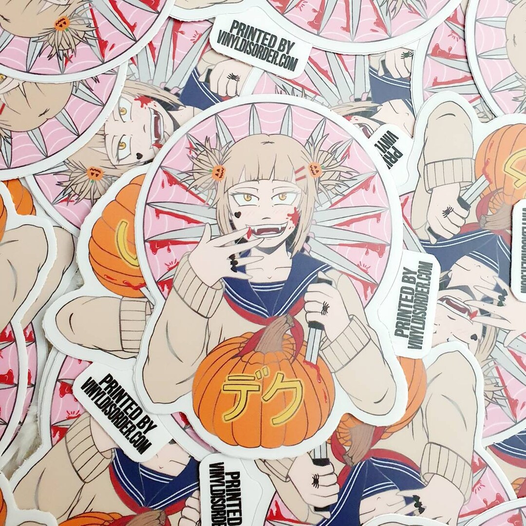 Halloween Yandere School Girl Vinyl Sticker Hero School - Etsy