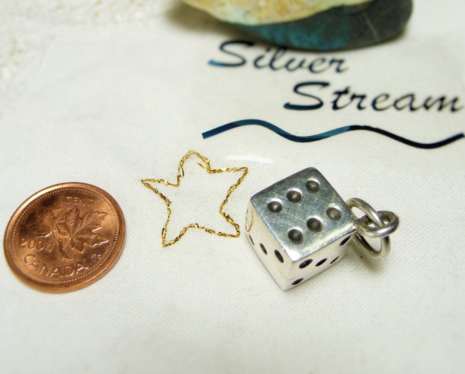 Dice Pendant Solid Sterling Silver Dice Game Jewelry Gift Etsy