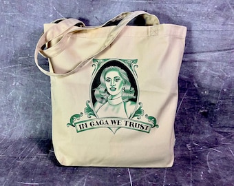 Organic Cotton Eco Tote Bag: Mayhem Ball Opera Haus Graphic Design