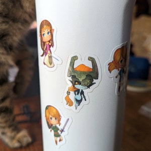1&quot; Vinyl Sticker | Link Zelda Midna | Twilight Princess