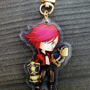 2.5&quot; Arcane Vi Double Sided Acrylic Keychain | League of Legends Charm