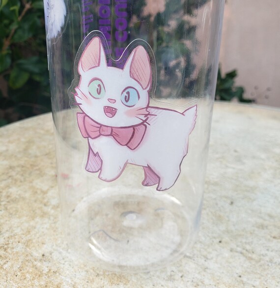 Transparent Kitty Sticker Happy Cat Vinyl Stickers