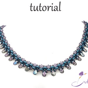 Beadweaving Instructions Jewellery, Jewellery tutorial, Beading pattern, Beadwork tutorial, Seed Bead Patterns, &quot;Supi&quot; necklace