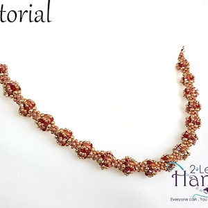 Beading Tutorial, bead weaving pattern, necklace pattern, bead weaving tutorials, jewelry tutorials, beaded tutorial, &quot;Suball&quot; necklace