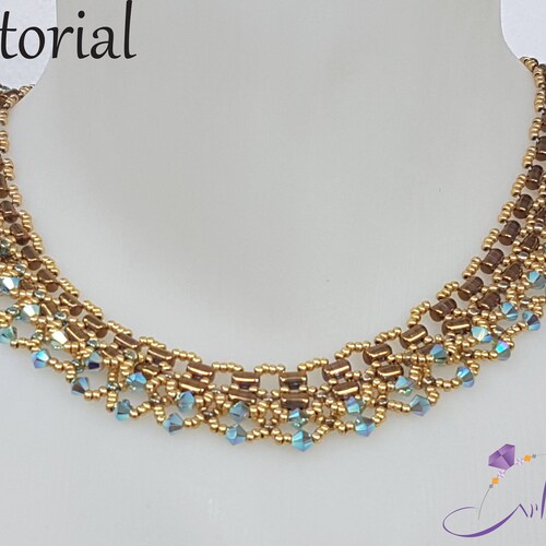RAW PDF Pattern Beaded Necklace Beadweaving Tutorial - Etsy