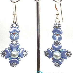 RAW pattern, earrings pattern, Beading Tutorial, beadweaving tutorials and pattern, jewelry tutorials, beaded tutorial, &quot;Picos&quot; earrings