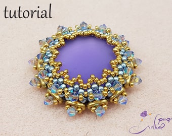 Tutorial perline,Schemi di tessitura di perline, Istruzioni per modelli di perline, Tutorial ciondolo con perline, modello ciondolo con perline, ciondolo "cabubar"