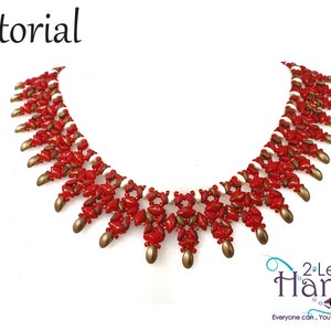 Right Angle Weave necklace tutorial, Beading pattern, Beaded necklace patterns, Beadweaving pattern, Patterns for necklace, &quot;gemsu&quot; necklace