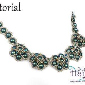Right Angle Weave necklace tutorial, Beading pattern, Beaded necklace patterns, Beadweaving pattern, Patterns for necklace, &quot;Peraw&quot; necklace