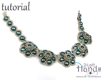 Right Angle Weave necklace tutorial, Beading pattern, Beaded necklace patterns, Beadweaving pattern, Patterns for necklace, "Peraw" necklace