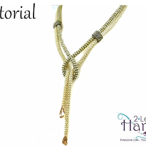 Tutorial beaded lariat, Necklace beaded tutorial, Beading patterns pdf, Beadweaving patterns, Step by step beading, "seecraw" lariat
