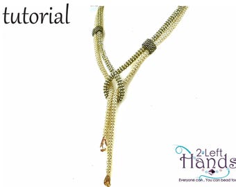 Tutorial beaded lariat, Necklace beaded tutorial, Beading patterns pdf, Beadweaving patterns, Step by step beading, "seecraw" lariat