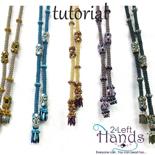 Tutorial Beaded Lariat Necklace Beaded 