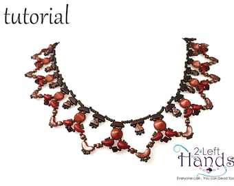 Right Angle Weave necklace tutorial, Beading pattern, Beaded necklace patterns, Beadweaving pattern, Patterns for necklace, Tipumi necklace